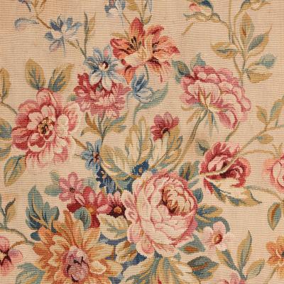 Very large and fine Aubusson floral carpet