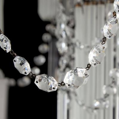 Very large pair of Bohemian glass and marble candelabra