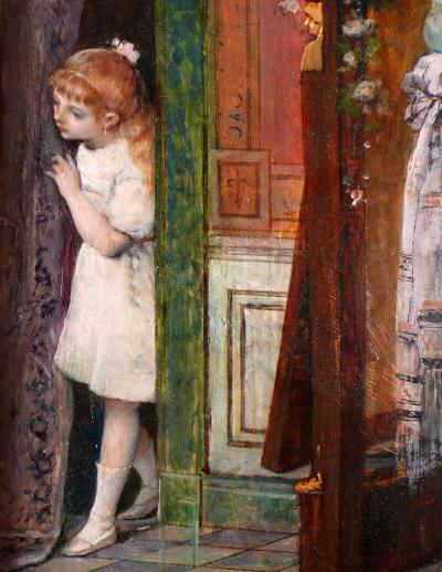 Vicente Palmaroli Playing hide and seek