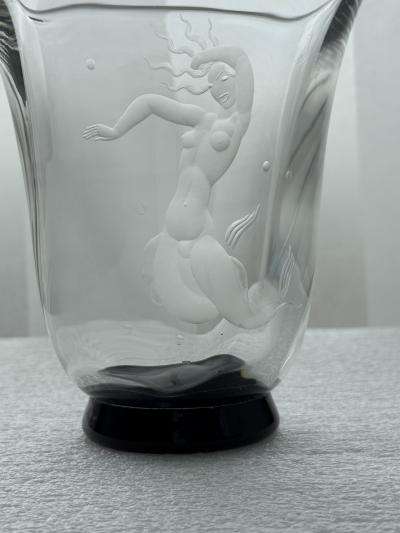 Vicke Lindstrand Pair of Vases by Vicke Lindstrand for Orrefors