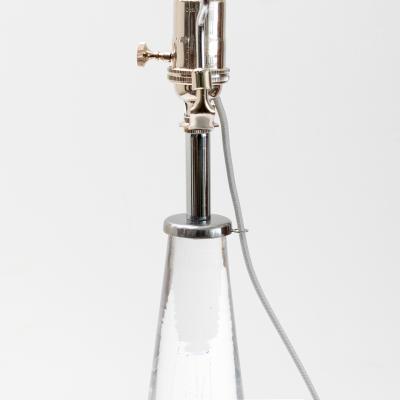 Vicke Lindstrand VICKE LINDSTRAND FOR KOSTA SOLID CRYSTAL LAMPS PAIR