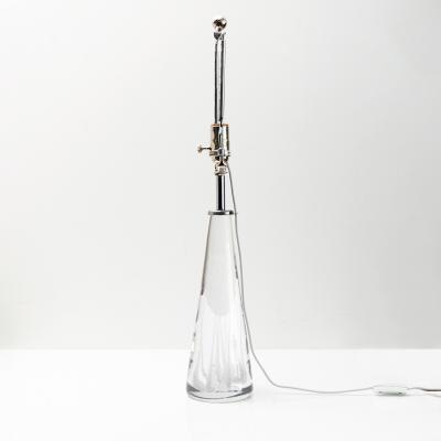 Vicke Lindstrand VICKE LINDSTRAND FOR KOSTA SOLID CRYSTAL LAMPS PAIR