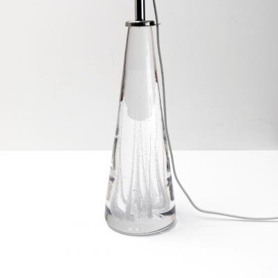 Vicke Lindstrand VICKE LINDSTRAND FOR KOSTA SOLID CRYSTAL LAMPS PAIR