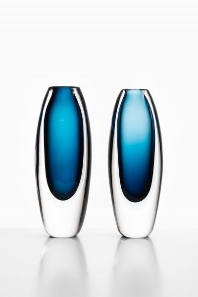 Vicke Lindstrand Vases Produced by Kosta