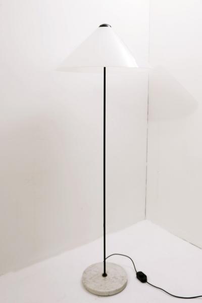Vico Magistretti Mid Century Modern Snow Floor Lamp by Vico Magistretti for O Luce