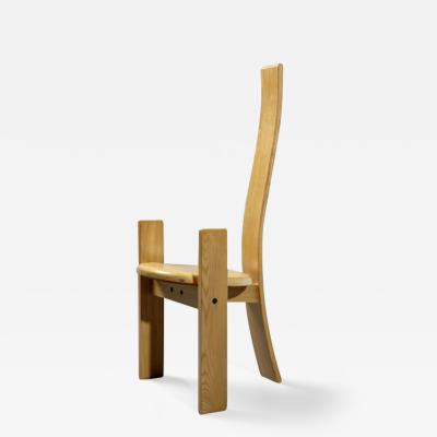 Vico Magistretti Rare Ash Golem Chairs for Poggi