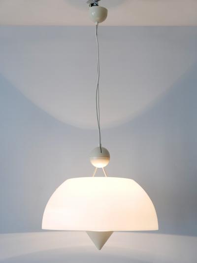 Vico Magistretti Rare Elegant Mid Century Modern Pendant Lamp or Hanging Light Italy 1970s