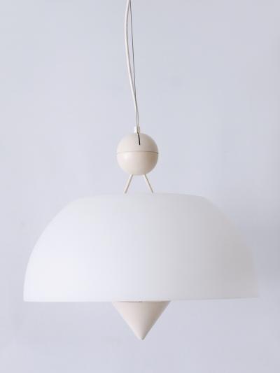 Vico Magistretti Rare Elegant Mid Century Modern Pendant Lamp or Hanging Light Italy 1970s