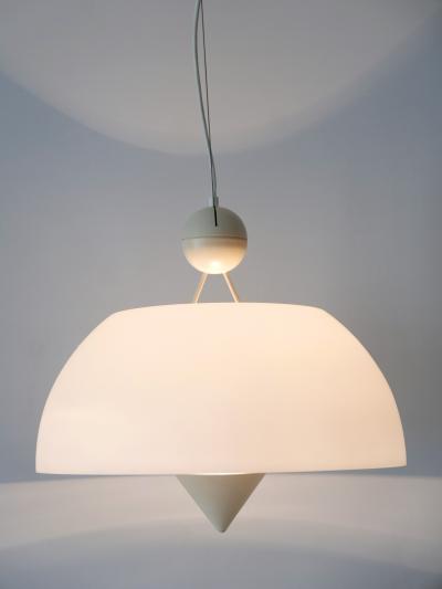 Vico Magistretti Rare Elegant Mid Century Modern Pendant Lamp or Hanging Light Italy 1970s