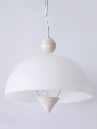 Vico Magistretti Rare Elegant Mid Century Modern Pendant Lamp or Hanging Light Italy 1970s