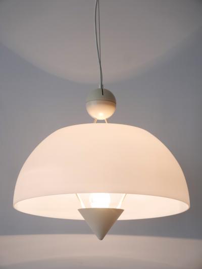 Vico Magistretti Rare Elegant Mid Century Modern Pendant Lamp or Hanging Light Italy 1970s