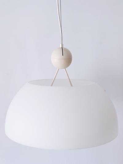 Vico Magistretti Rare Elegant Mid Century Modern Pendant Lamp or Hanging Light Italy 1970s