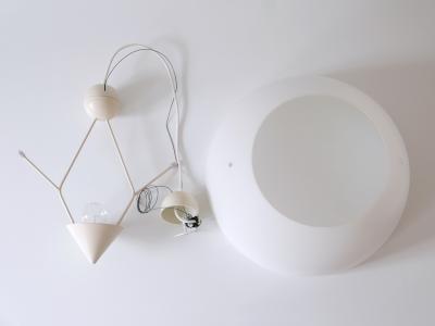 Vico Magistretti Rare Elegant Mid Century Modern Pendant Lamp or Hanging Light Italy 1970s