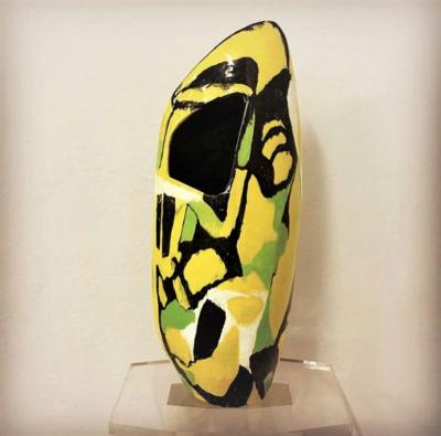 Victor Cerrato Large Ceramic Vase by Victor Cerrato