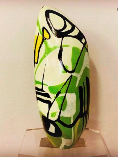 Victor Cerrato Large Ceramic Vase by Victor Cerrato