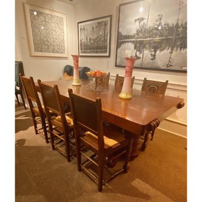 Victor Courtray French Basque set of 6 dining chairs