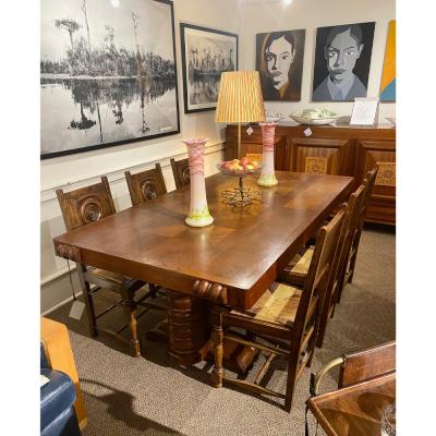 Victor Courtray French Basque set of 6 dining chairs