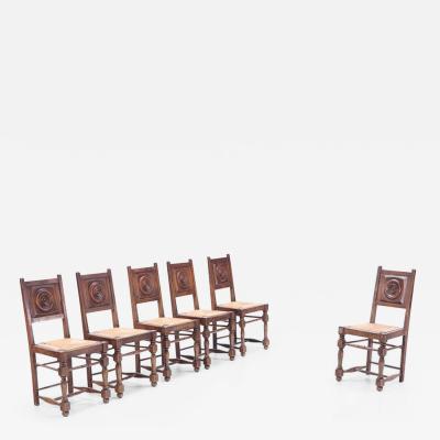 Victor Courtray French Basque set of 6 dining chairs