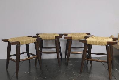 Victor Courtray Victor Courtray set of 6 brutalists stools