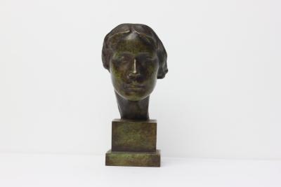 Victor D Salvatore Broze Sculpture Mask of a Wonam by Victor D Salvatore 1922 United States