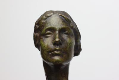 Victor D Salvatore Broze Sculpture Mask of a Wonam by Victor D Salvatore 1922 United States