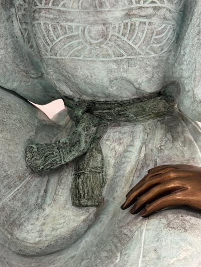 Victor Gutierrez Bronze Mujer Sentada Artist Proof Sculpture 1989