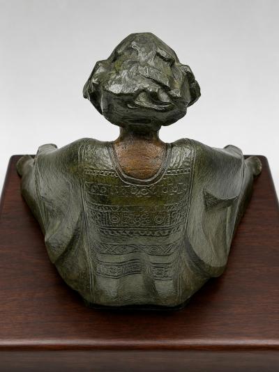 Victor Gutierrez Limited Edition Bronze Seated Woman Sculpture Mexico 1981