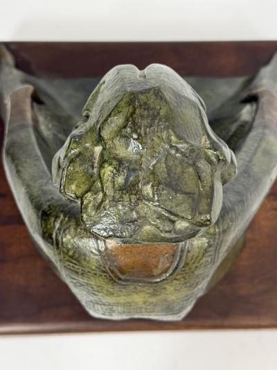 Victor Gutierrez Limited Edition Bronze Seated Woman Sculpture Mexico 1981