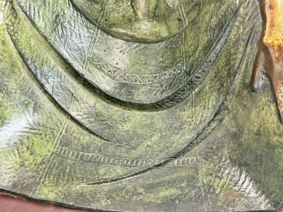 Victor Gutierrez Limited Edition Bronze Seated Woman Sculpture Mexico 1981