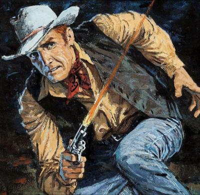 Victor Kalin Cowboy Hanging Killers Trail Paperback Illustration