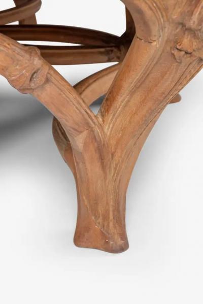Victor Pierre Horta Monumental Art Nouveau Dining Table Attributed to Victor Horta from the Firehous