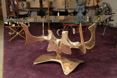 Victor Roman Important bronze Dinning table or Console By Victor Roman