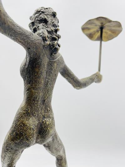 Victor Salmones Victor Salmones Bronze Sculpture Titled La Cuerda Floja Signed Number 6 10