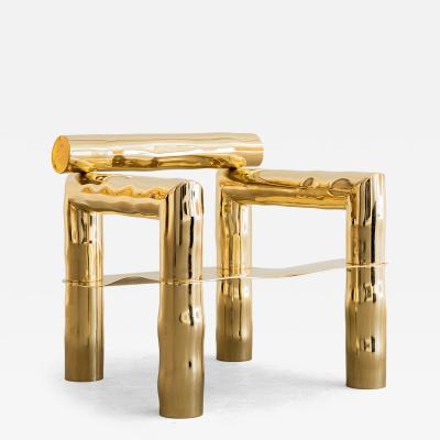 Victor Tison French Bespoke Brass Chair