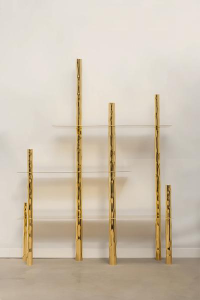Victor Tison French Bespoke Brass Etagere