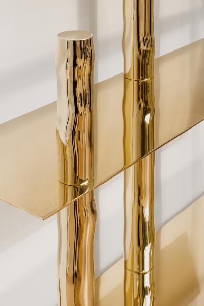 Victor Tison French Bespoke Brass Etagere