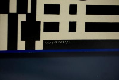 Victor Vasarely Box Framed Geometric Print by Victor Vasarely