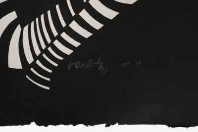 Victor Vasarely Victor Vasarely Black Zebra Lithograph Relief Edition of 150 1989