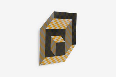 Victor Vasarely Victor Vasarely Op Art Wall hung Sculpture 1973
