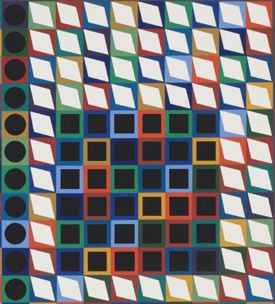 Victor Vasarely Victor Vasarely screenprint in color M C 2 1970