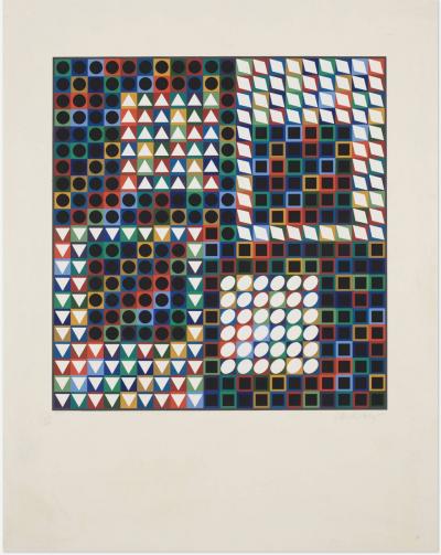 Victor Vasarely Victor Vasarely screenprint in color M C 2 1970