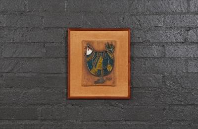 Victoria Littlejohn Ceramic Chicken Wall Plaque Art