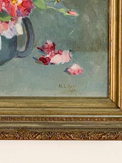 Victorian American Still Life of Flowers