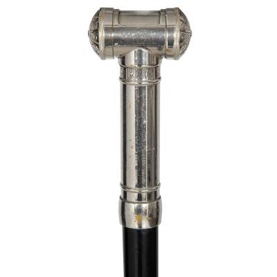 Victorian Antique Smoker s Cane Walking Stick with Money Matches Box