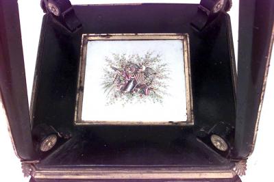 Victorian Black Lacquered Pedestal