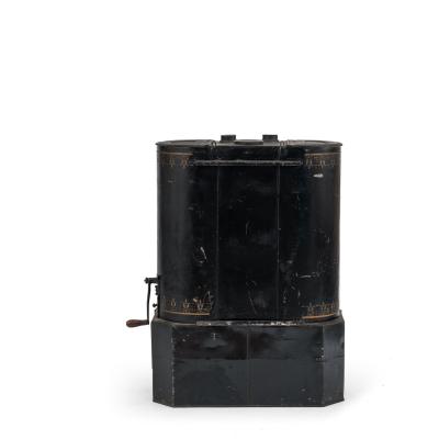 Victorian Black Tole Chuck Wagon Kitchen Cabinet
