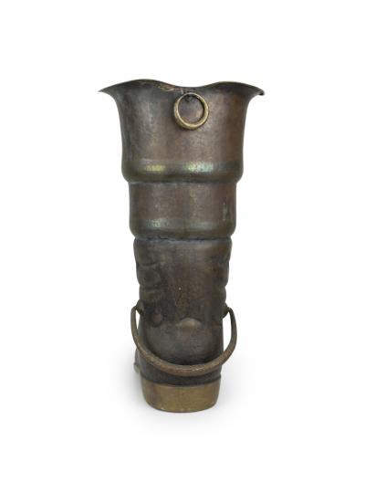 Victorian Brass Boot Umbrella Stand
