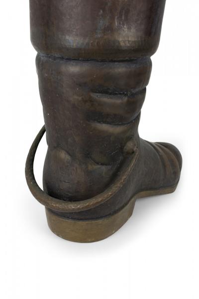 Victorian Brass Boot Umbrella Stand