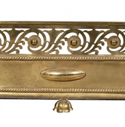 Victorian Brass Fire Fender