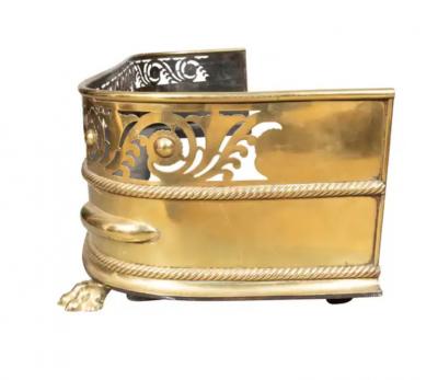 Victorian Brass Fire Fender